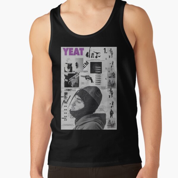 Yeat Tonka Twizzy Retro Black And White Graphics Tank Top RB1312 product Offical yeat Merch