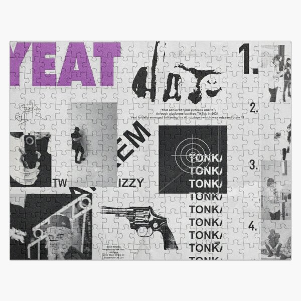 Yeat Tonka Twizzy Retro Black And White Graphics Jigsaw Puzzle RB1312 product Offical yeat Merch